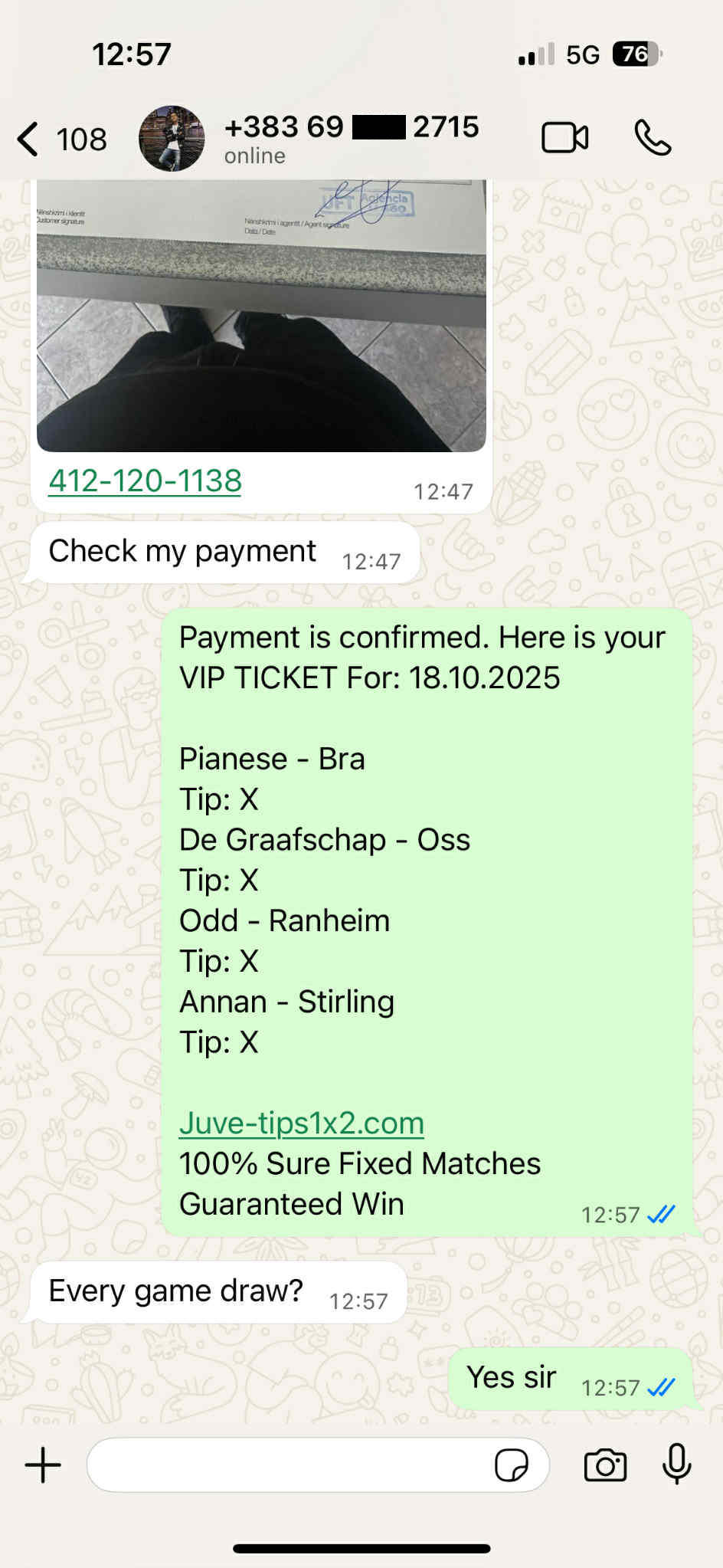 Get VIP Fixed Matches