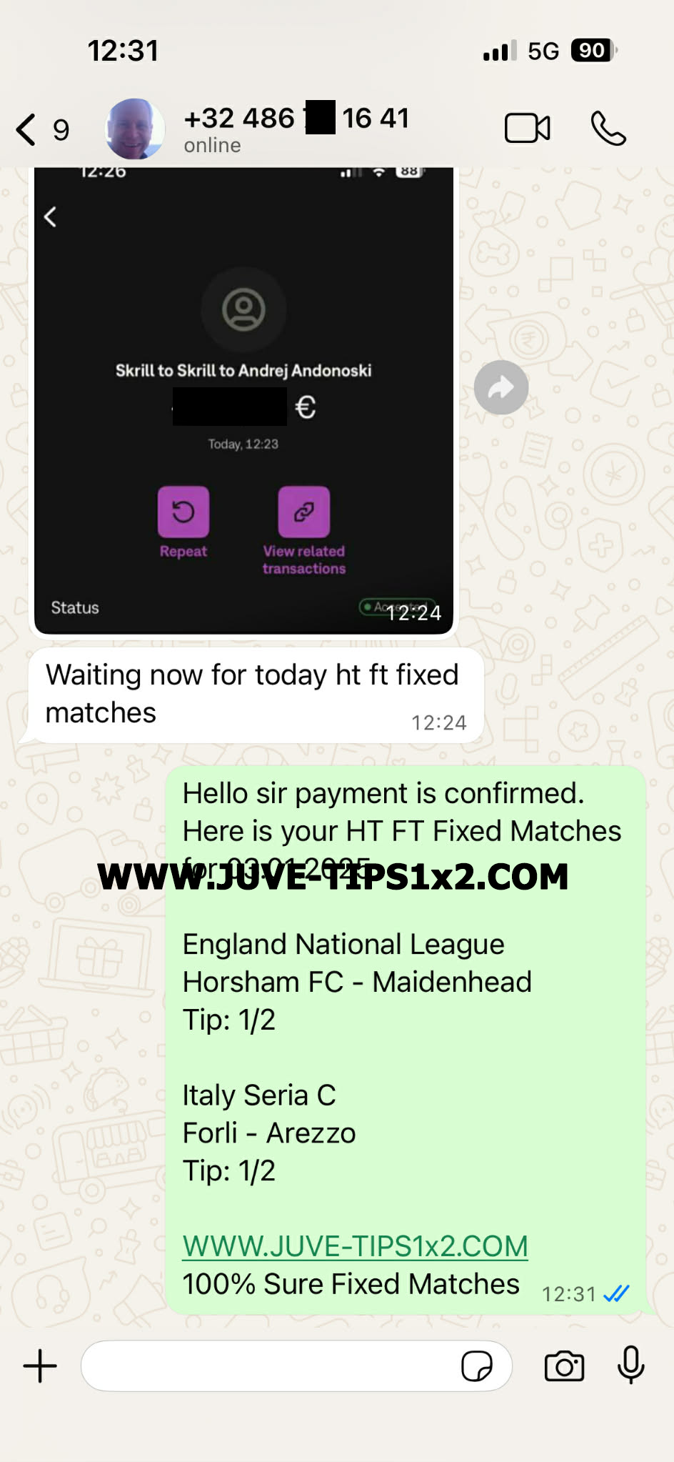 HT FT Fixing Match 100