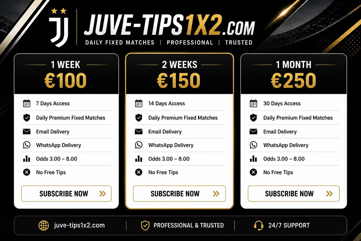 Single Fixed Matches - Juventus Bet