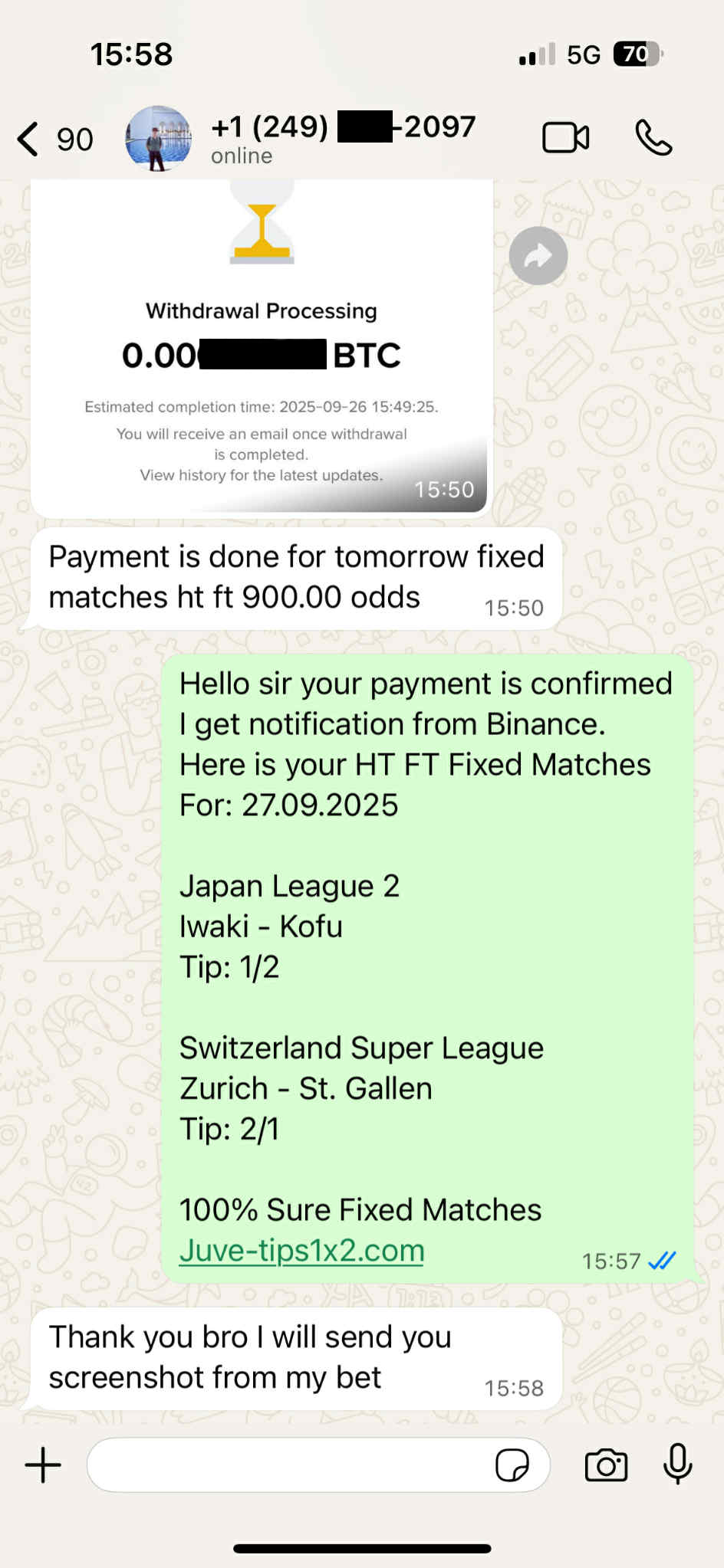 Soccer Fixed Match