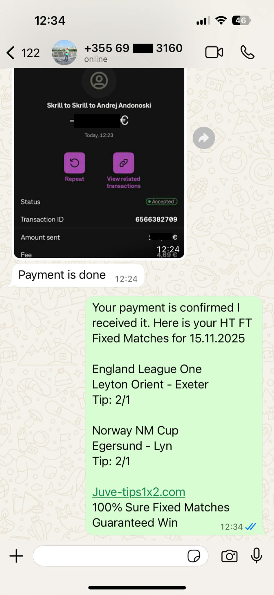 Unique Fixed Matches